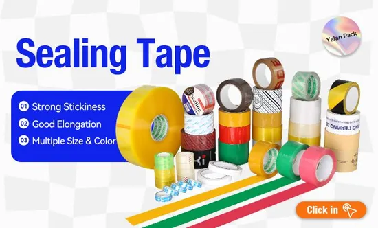 Custom Logo 40mic*48mm*95y Clear Box Sealing Shipping Packing Tape Transparent Adhesive BOPP Packing Tape
