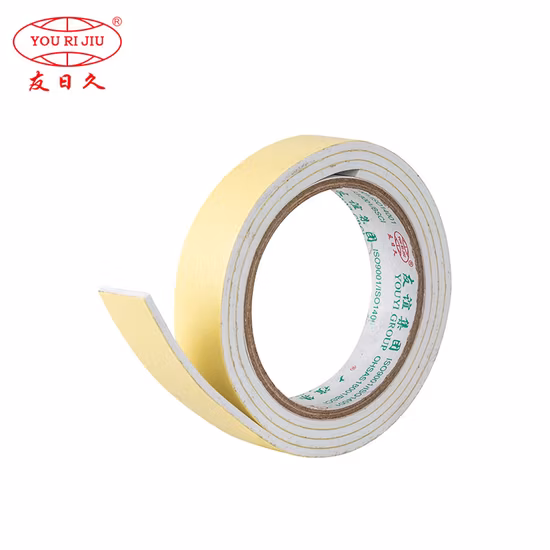Yourijiu Mounting Insulation Sealing Electronic Sponge Soft Wholesale Jumbo Roll Ds EVA Foam Tape