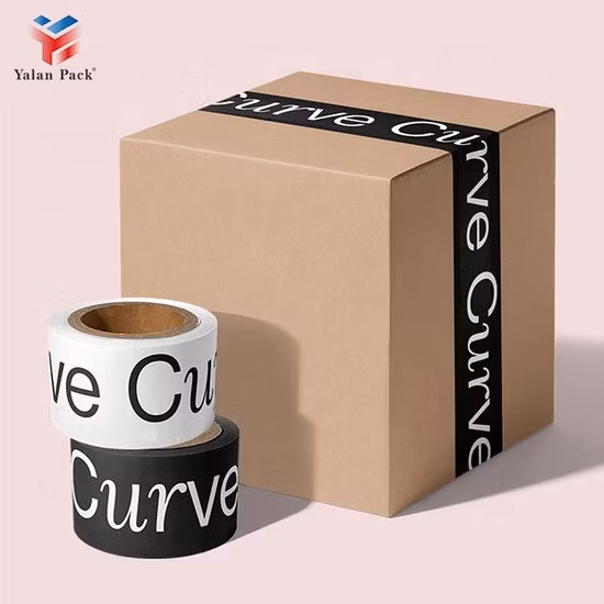 Custom Logo 40mic*48mm*95y Clear Box Sealing Shipping Packing Tape Transparent Adhesive BOPP Packing Tape